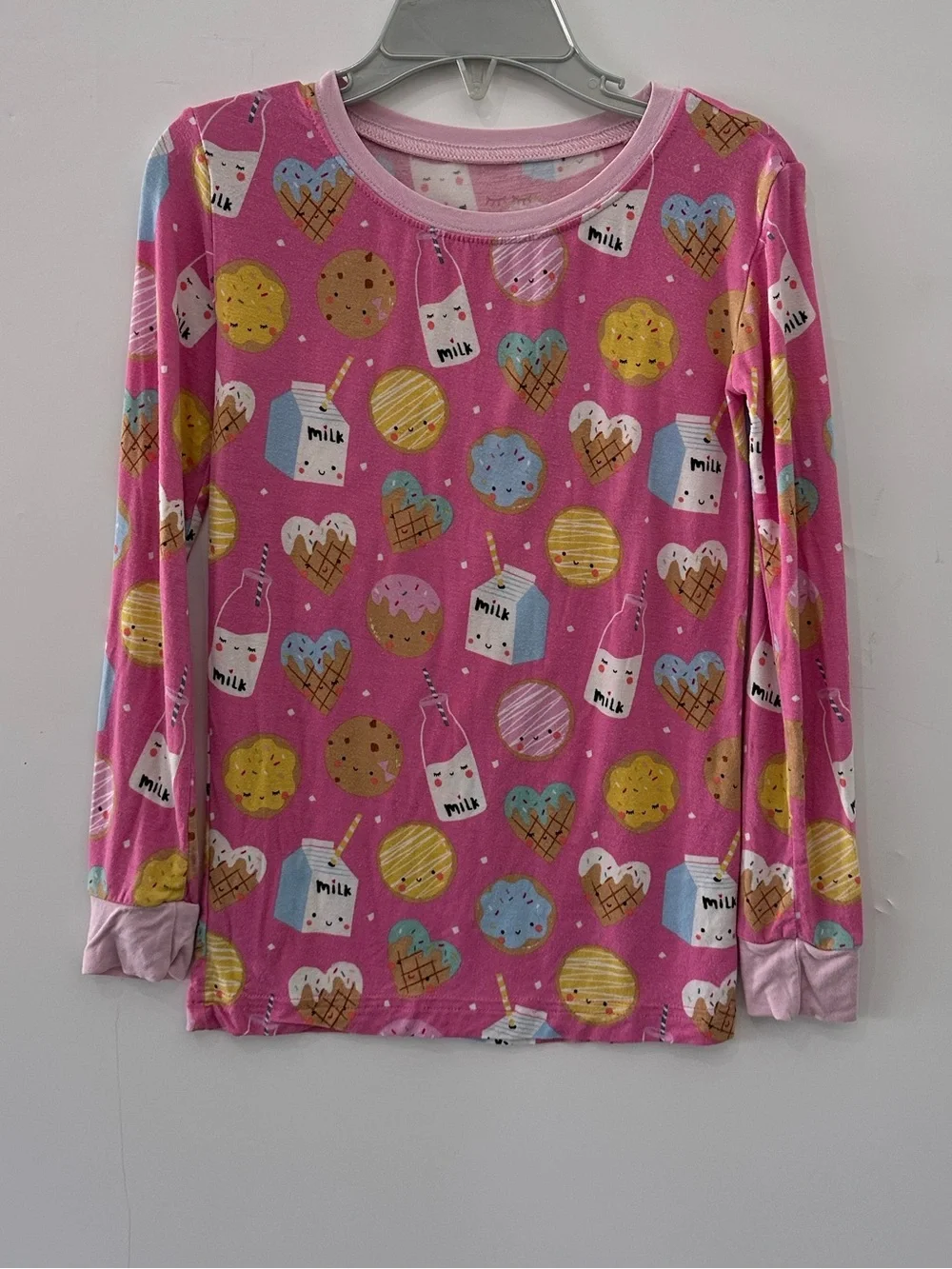 Little Sleepies Cookies & Milk PJ Pajama Set Pink Girls 5/6